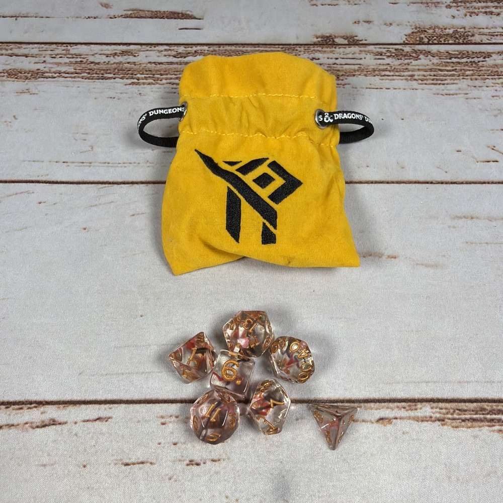 Dungeons & Dragons Sirius Dice Yawning Portal Treasure Packs 7-Dice Set w/ Pouch